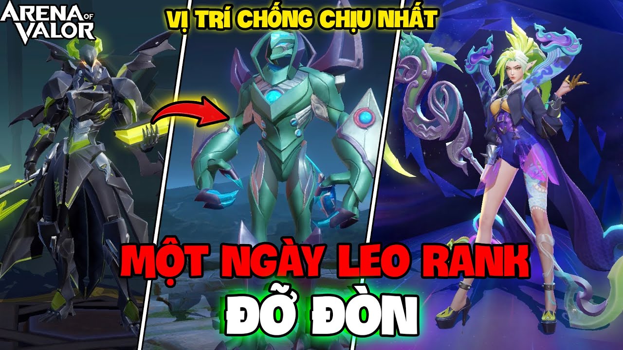 VUX MỘT NGÀY LEO RANK CAO THỦ VỚI TƯỚNG ĐỠ ĐÒN VỊ TRÍ CHỐNG CHỊU NHẤT LIÊN QUÂN MOBILE