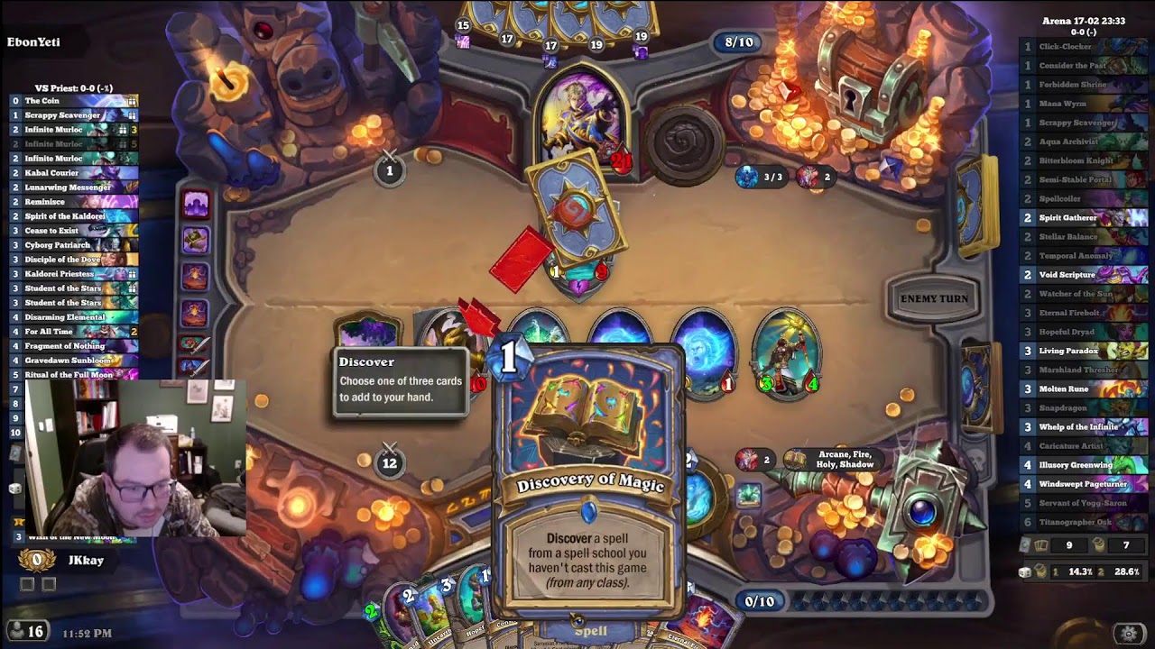 Jkkayy is back in the Tavern! Hearthstone for the first time in like 3 years.