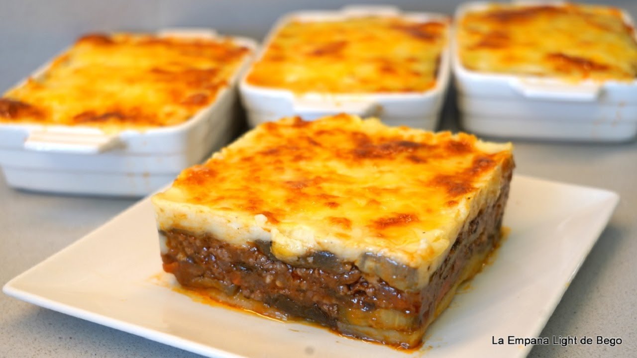 Musaka de berenjena. Receta Fácil explicada paso a paso