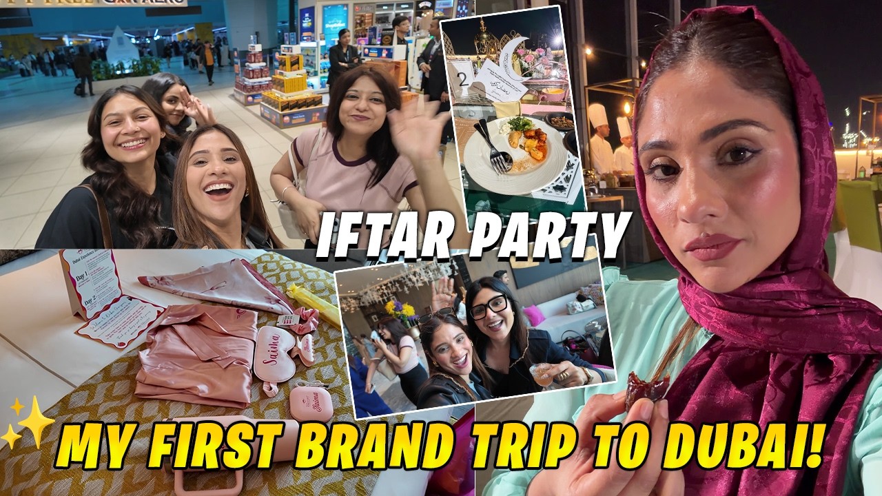 Habibi Am In dubai || international brand trip to iftaar party vlog 