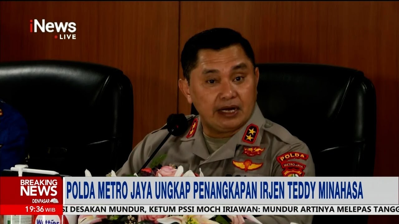Polda Metro Jaya Ungkap Kronologi Penangkapan Irjen Teddy Minahasa 