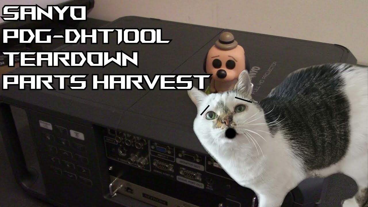 Sanyo DLP Video Projector PDG-DHT100L Teardown / Parts Harvest