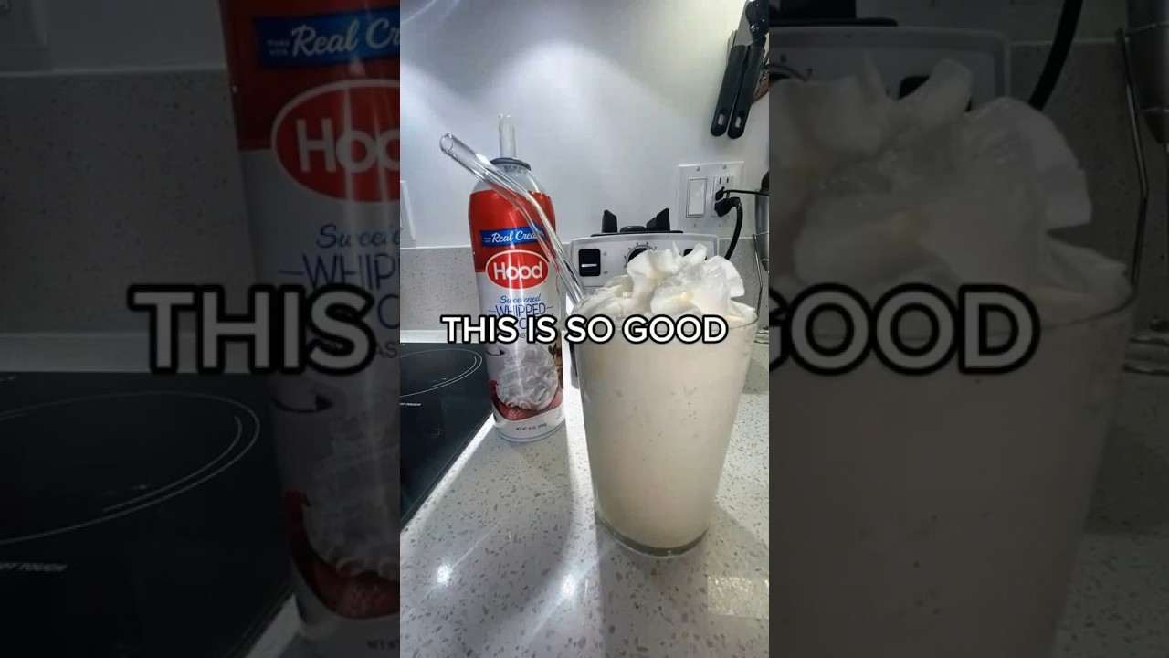 MUST TRY recipe: easy vanilla milkshake (no ice cream)