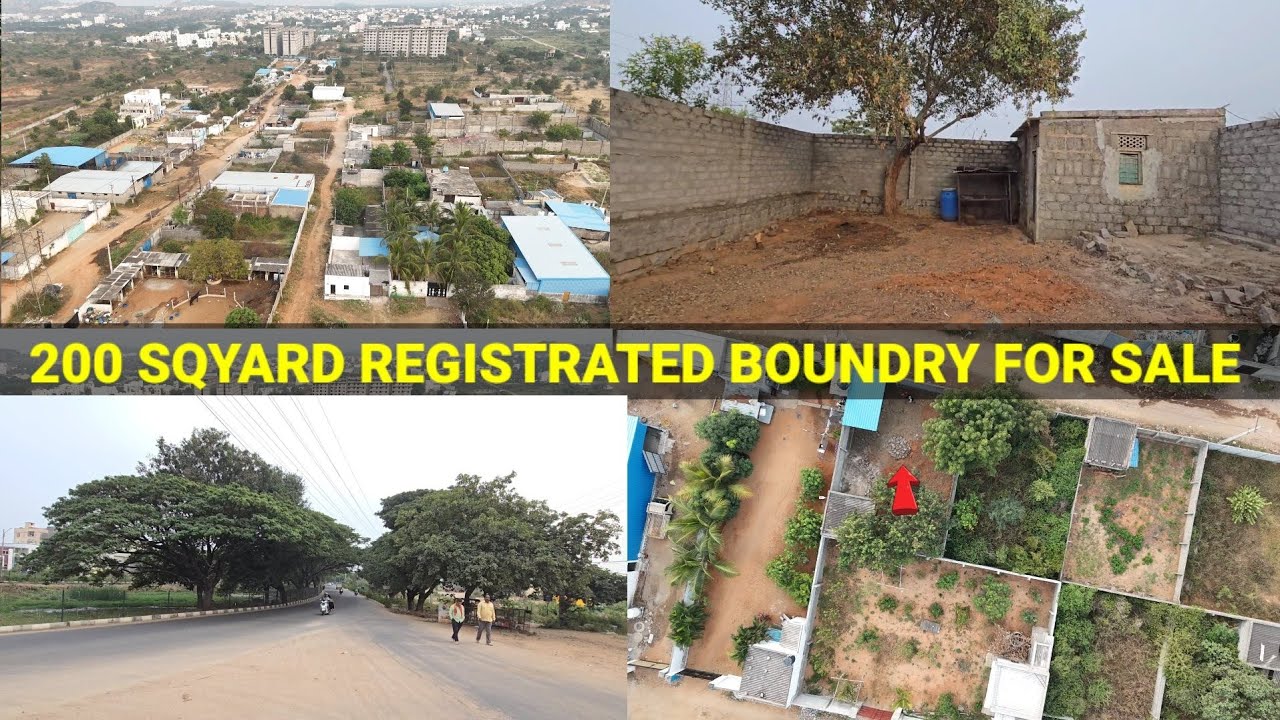 PLOT FOR SALE IN BALAPUR MALLAPUR HYDERABAD 200 SQYARD  BOUNDRY FOR SALE