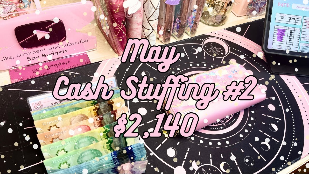 MAY CASH STUFFING #2 PART-TIME, FULL-TIME , & SIDE HUSTLE INCOME | DEBT PAYOFF | HUGE CASH STUFFING