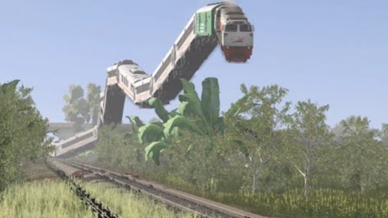 flying train in the sky.! amazing moment my life.??