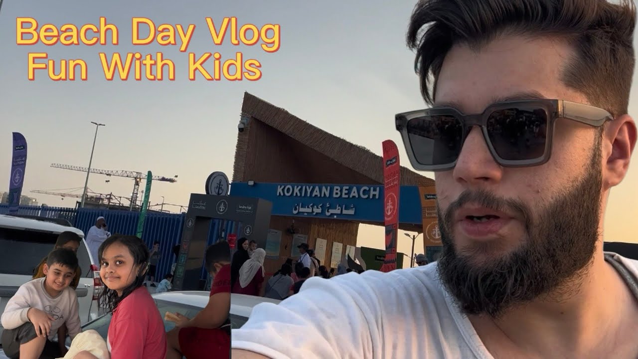 🌊 Beach Day Vlog | Fun Outing with Kids at the Beach 🏖️ 