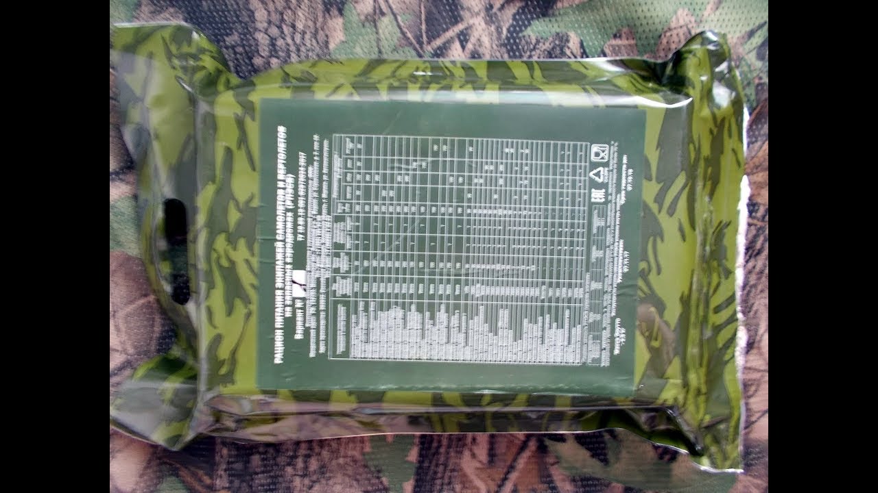 ROSYJSKA racja żywnościowa na 24h RPESW Wariant 1 - część 1/2