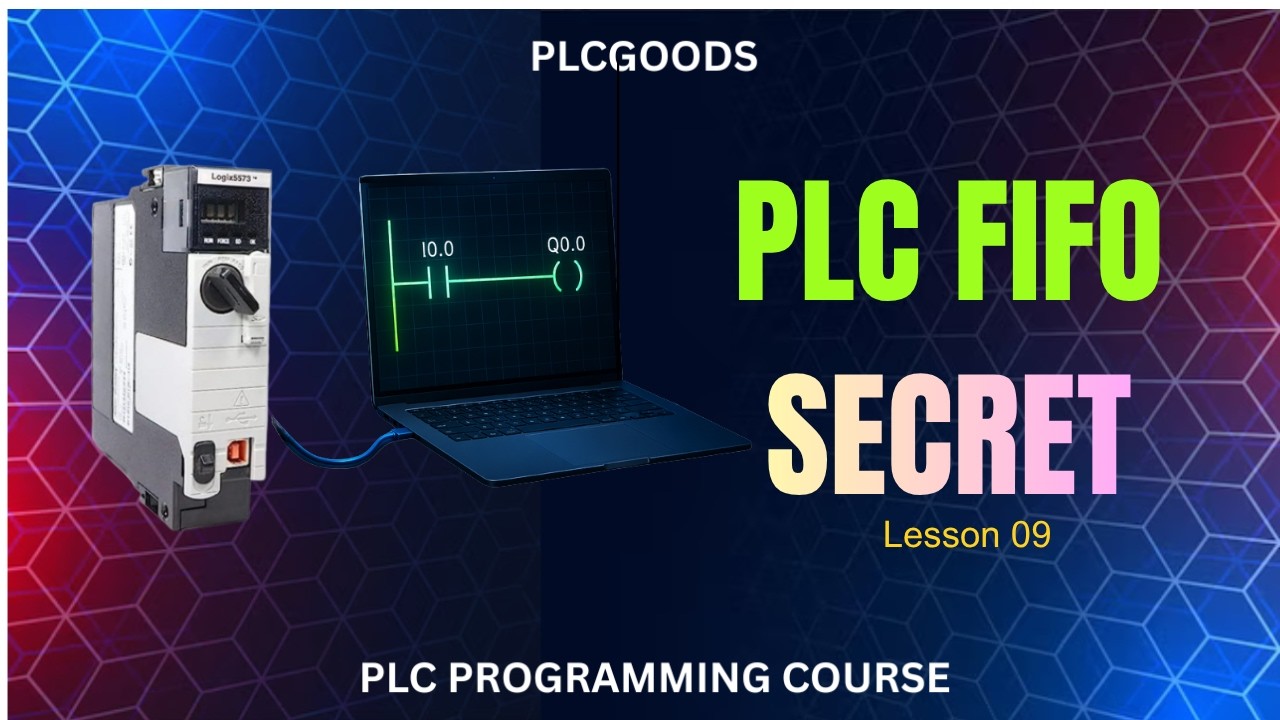 Allen Bradley PLC Tutorial | RSLogix 500 Tutorial | FIFO, LIFO & Shift Instructions | Lesson 9