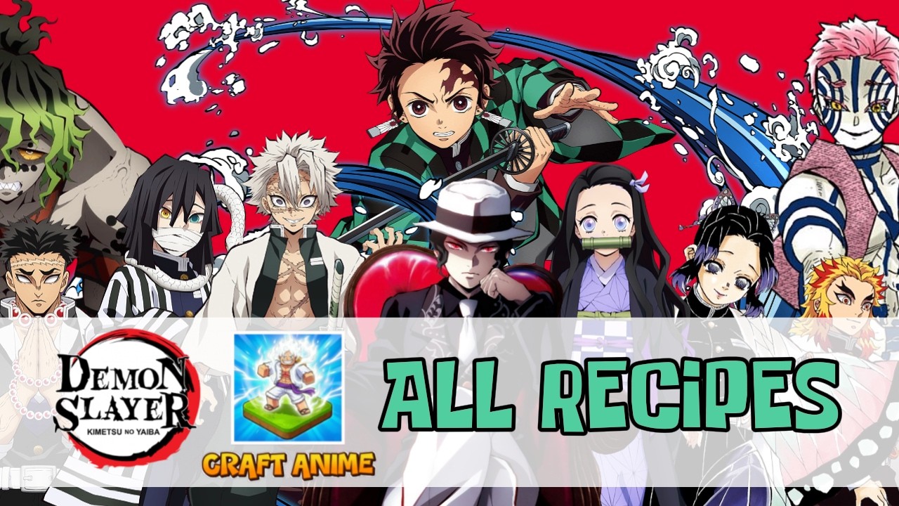 How To Craft ALL DEMON SLAYER Character in Craft Anime Roblox