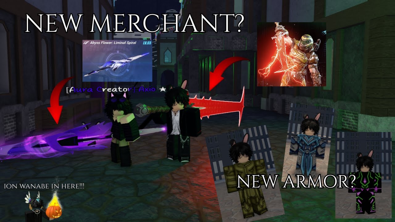 Every Game Merchant Items + New Armor Showcase in Swordburst 2