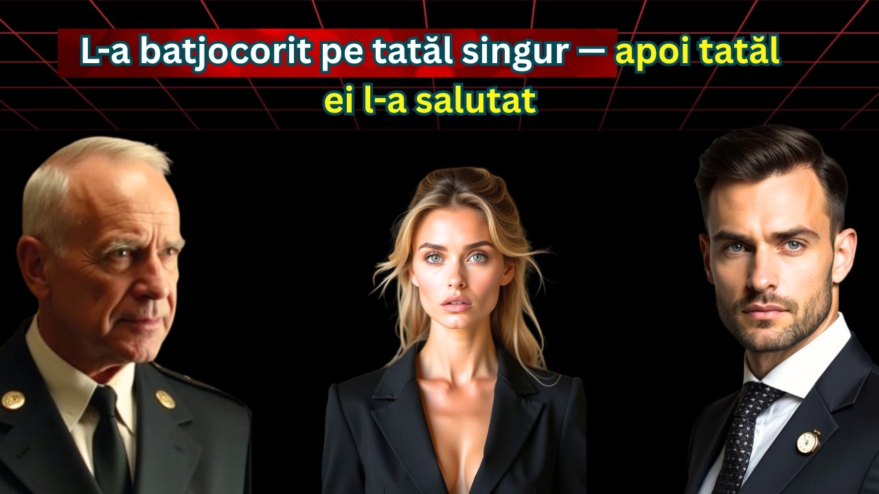 Și-a batjocorit întâlnirea și a plecat râzând — apoi tatăl ei a înghețat și a salutat tatăl singur