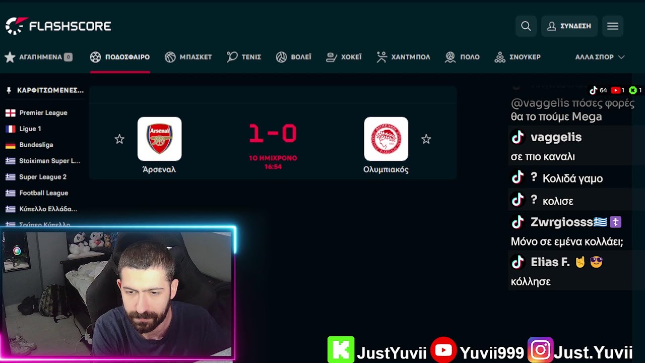 Ολυμπιακός vs Arsenal Champions League Watchalong
