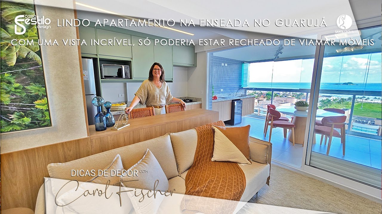 Dicas de Decor com Carol Fischer e um decorado cheio de bossa na praia da Enseada no Guarujá