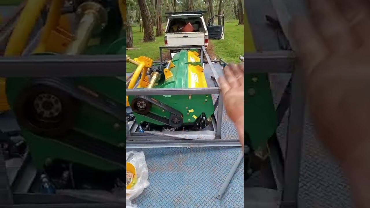 Hayes flail mulcher 2.4m. how they look on arrival.