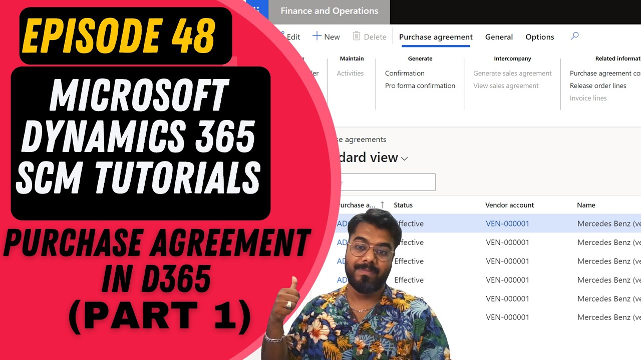 EPISODE 48 | Purchasing Agreements in Dynamics 365 Finance and Operations (PART 1)