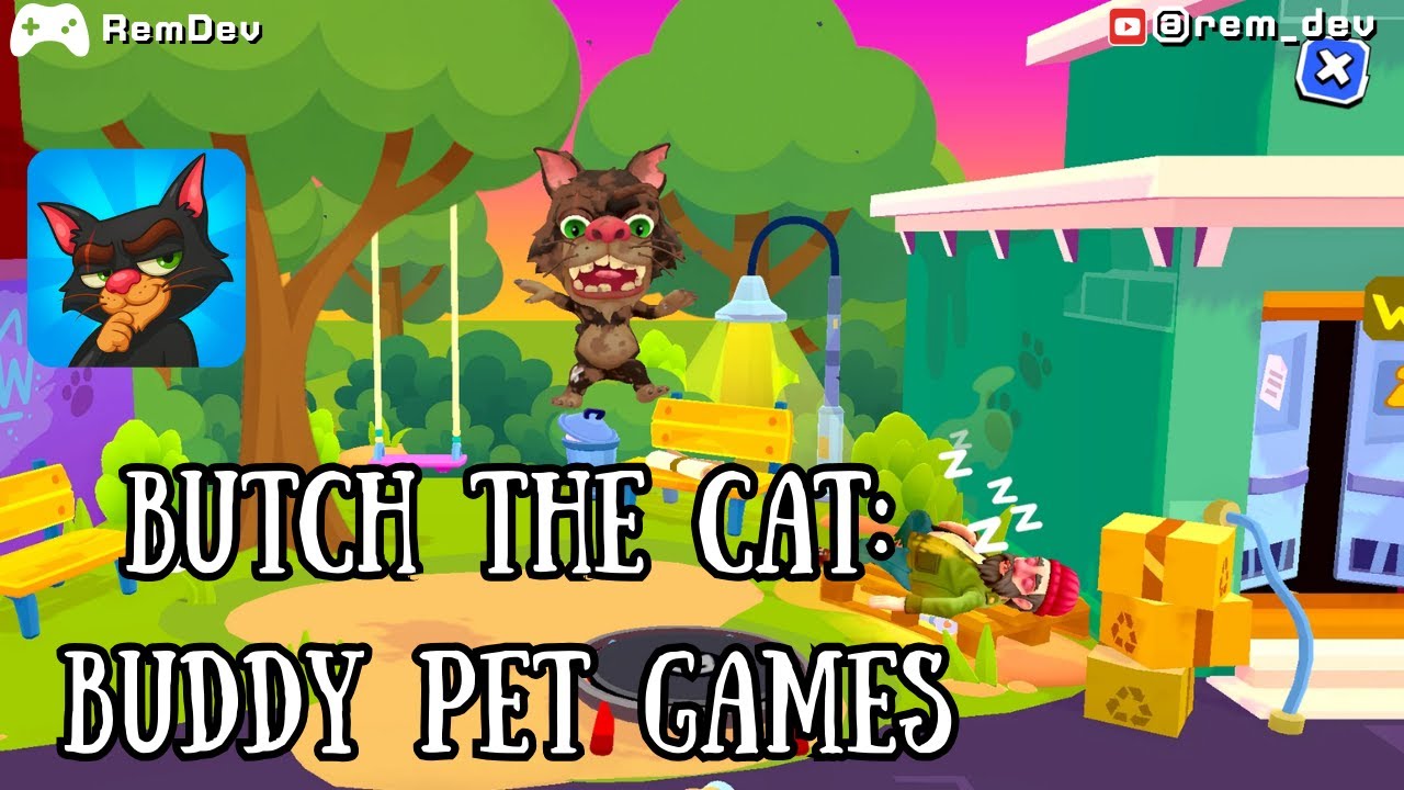 Butch the Cat: Buddy Pet Games || Your Virtual Pet Nightmare Comes True!