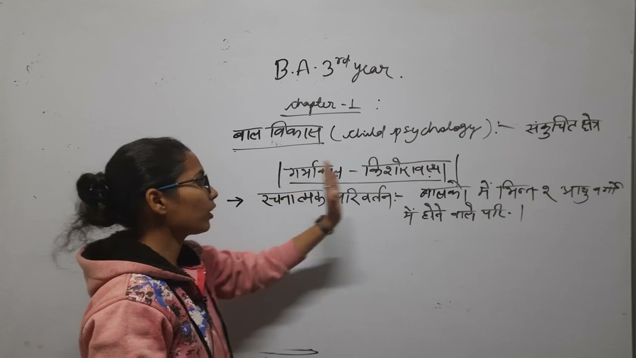 B.A.3rd year  Home Science  Lesson 1st मानव विकास