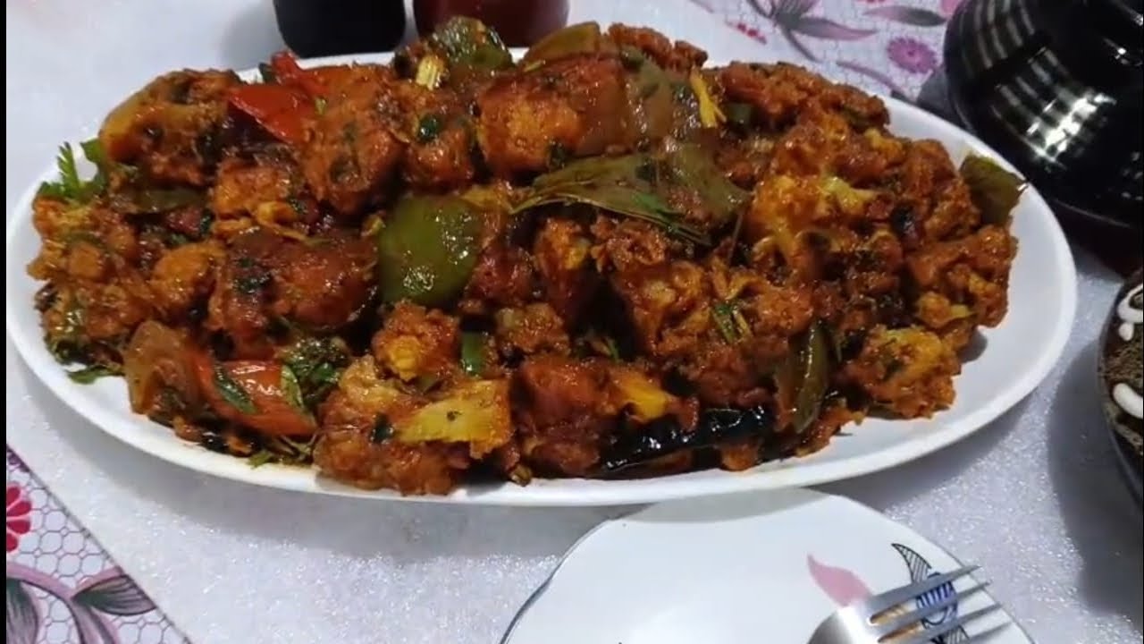 চিলি ফুলকবি :  --  (  Chilli Cauliflower  )  ll Kanchan'r AKHALOT 