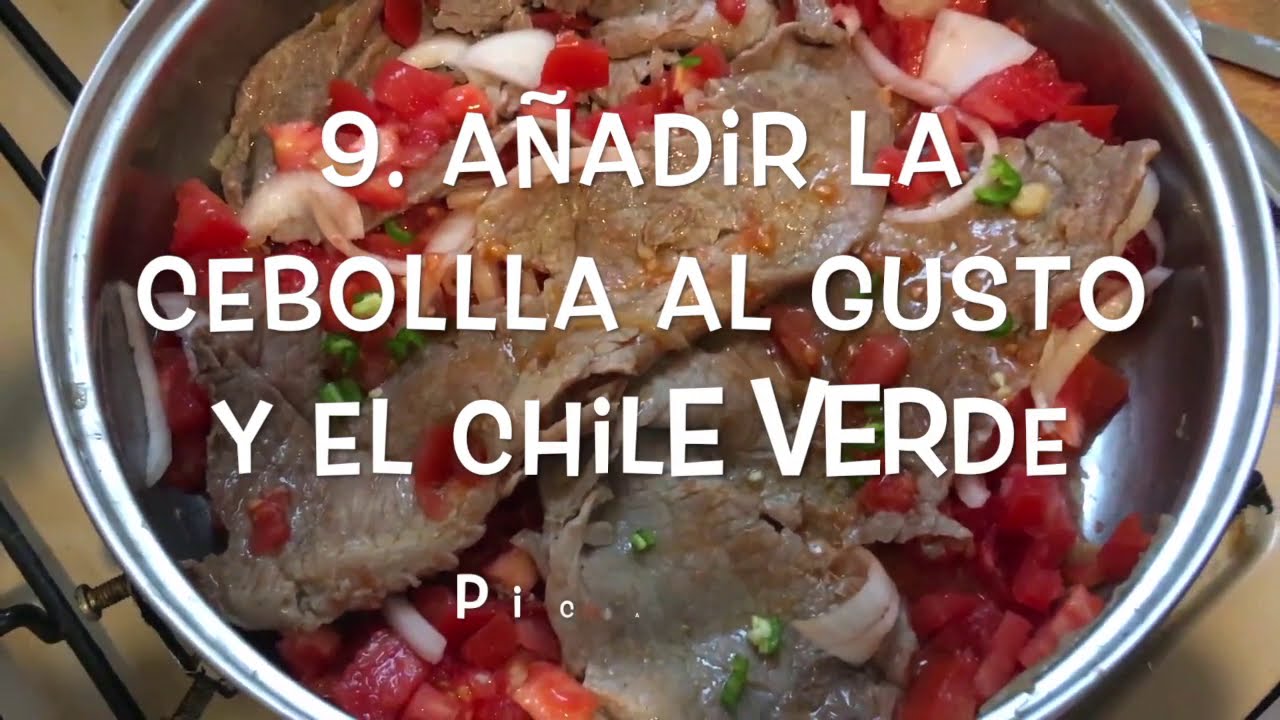RECETA DE MAM&Aacute;: Bisteck a la mexicana.