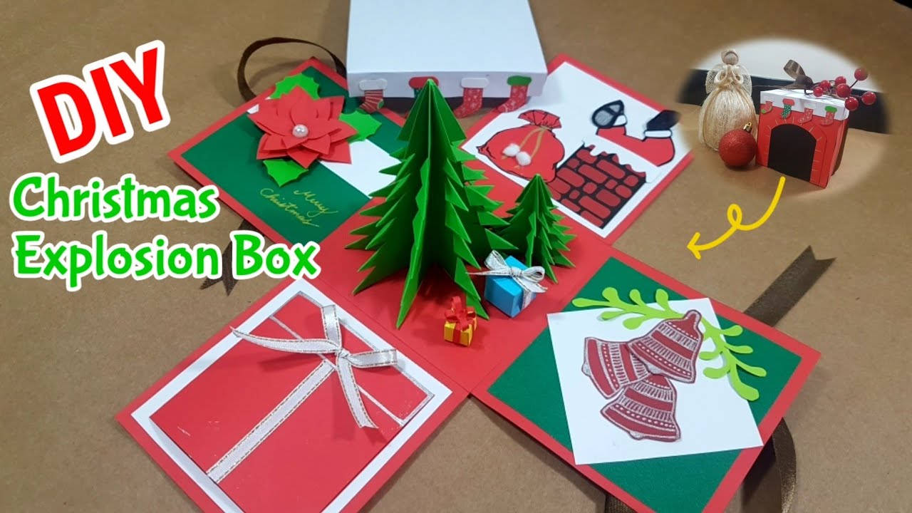 DIY : Christmas Explosion Box | Christmas Gift Box | Xmas Gift Ideas | Christmas Exploding Gift Box