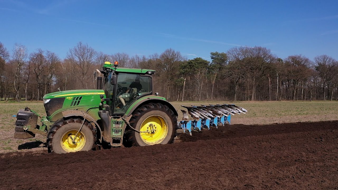 John Deere 6210R  Lemken VariOpal 8--John Deere 6155R Lemken Zirkon 12
