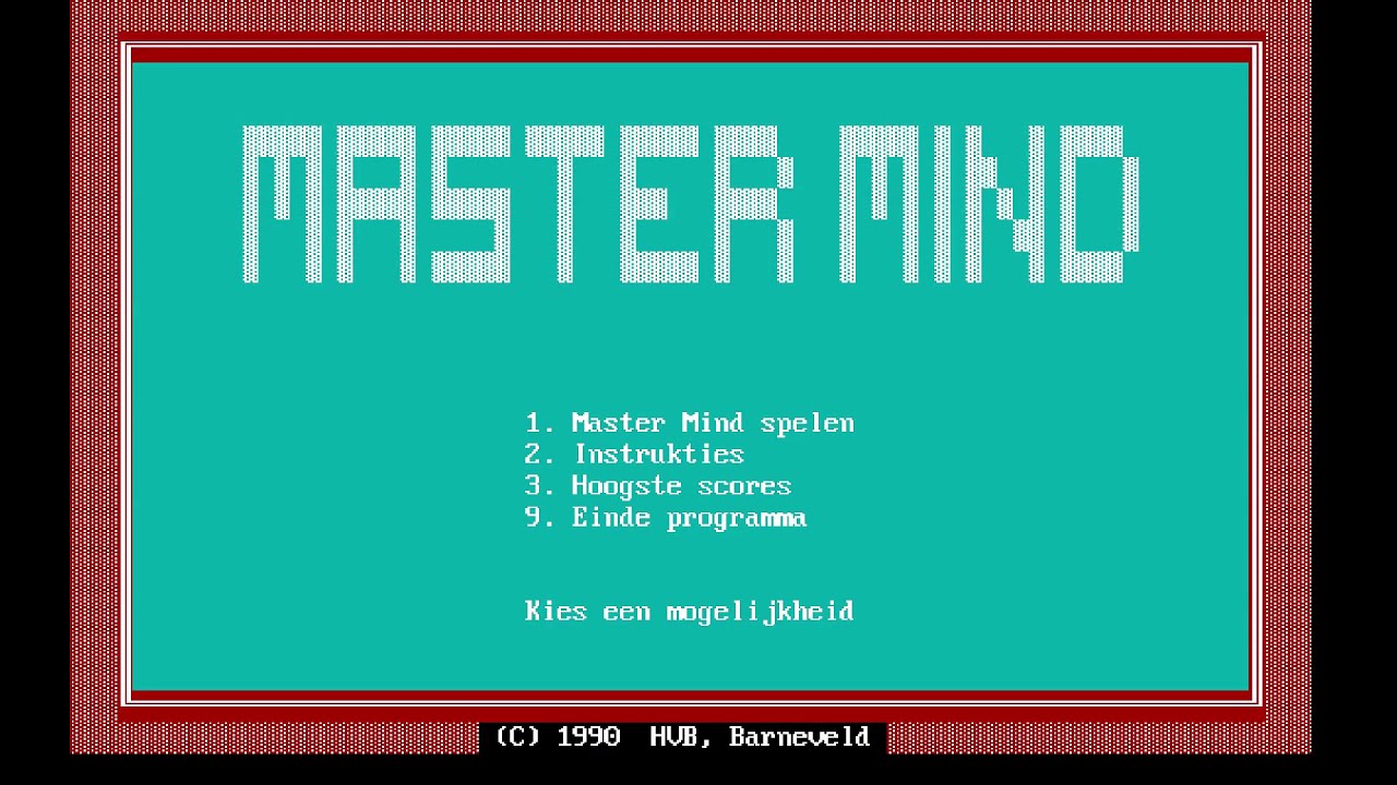 Mastermind (1990) [MS-DOS]