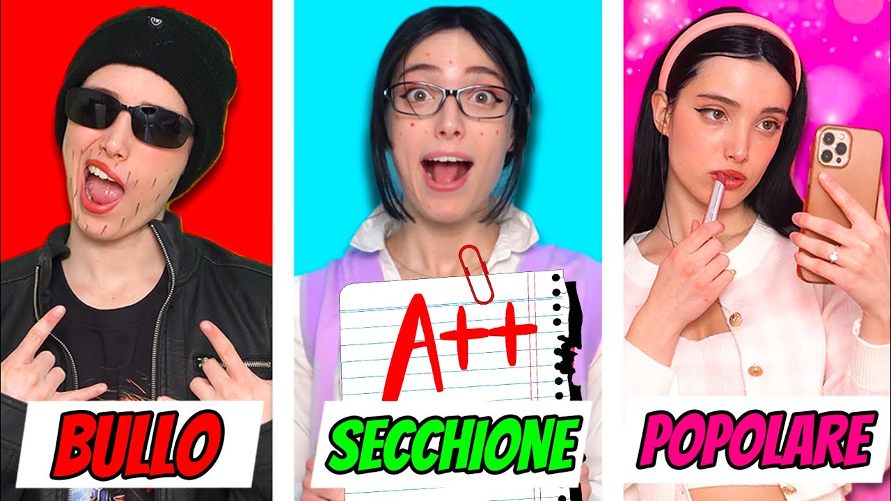 BULLO vs SECCHIONE vs POPOLARE a Scuola! Intervista Tripla