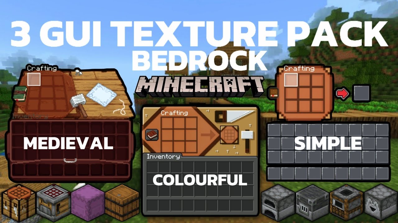 INI DIA 3 GUI TEXTURE PACK YANG KEREN PARAH, KALIAN HARUS COBA !! 🤯🔥 SUPPORT 1.21.60+