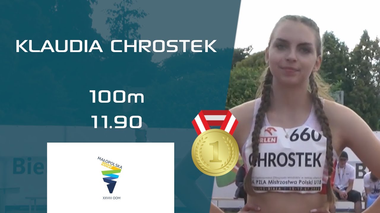 KLAUDIA CHROSTEK | 100m 🏃&zwj;♀️ | U18 🇵🇱 ATHLETICS CHAMPIONSHIPS - BIELSKO-BIAŁA 2022 #100m #dash