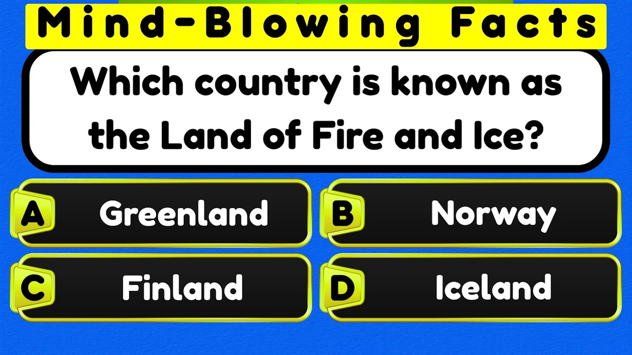 Mind-Blowing Facts That Break Your Brain🌍Are You in the Top 10% Smartest? #triviaquiz #gkquiz