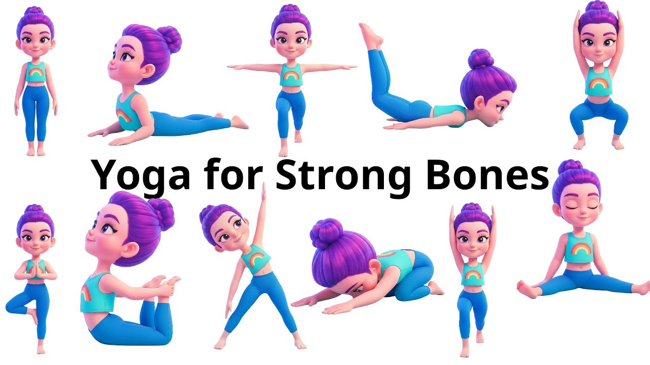 Yoga for Strong Bones | Growth & Energy Routine | Kids’ Yoga