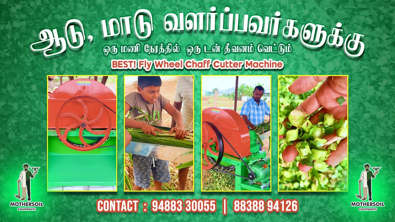 Must-Have Farm Machine | Labour-Saving Fly Wheel Chaff Cutter | Fast, Powerful & Reliable