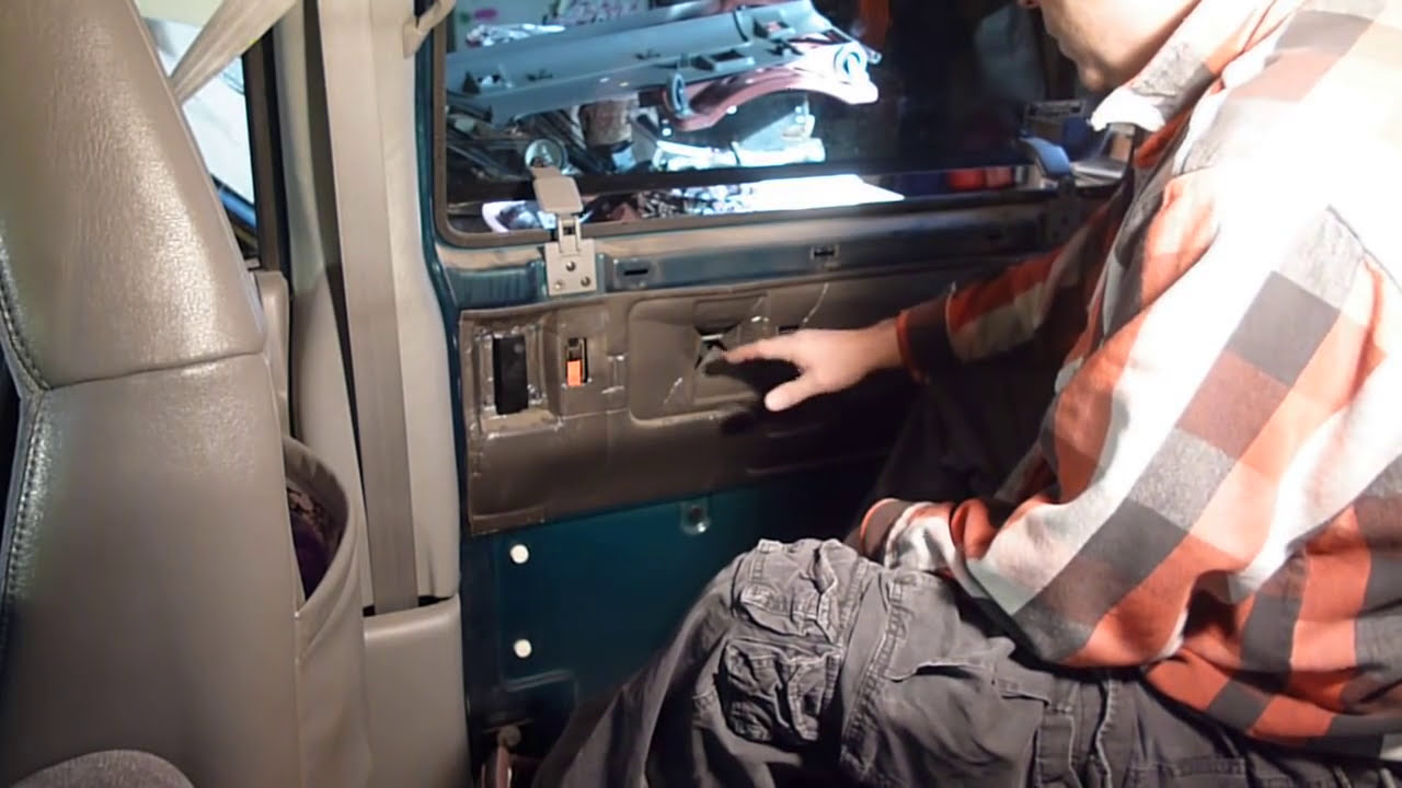 Astro van sliding door latch removal & fix