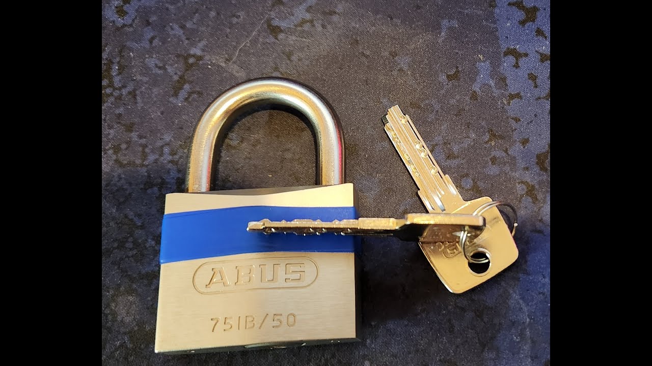 ABUS 75IB/50 Dimple Lock Picked (Blue Belt)