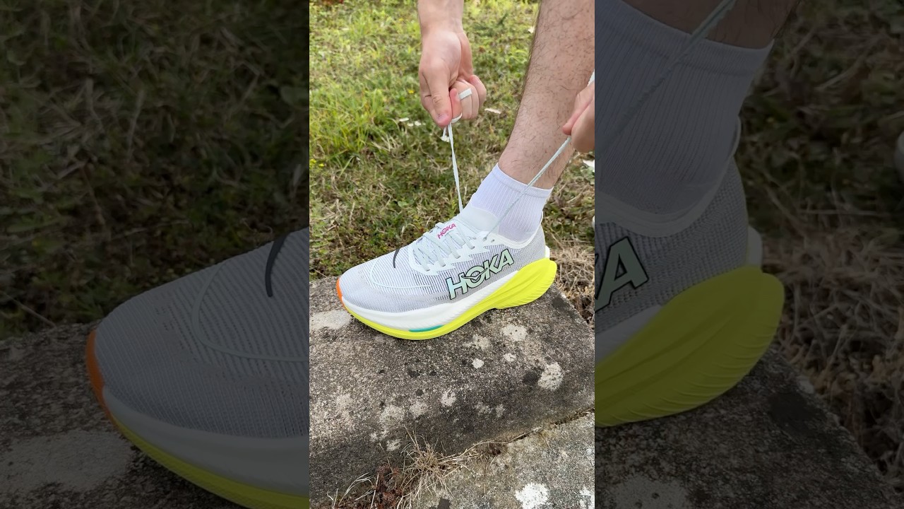 Lacing up the new HOKA Mach X 2 👀 Have you tried these yet? 💨 #running #runningshoes
