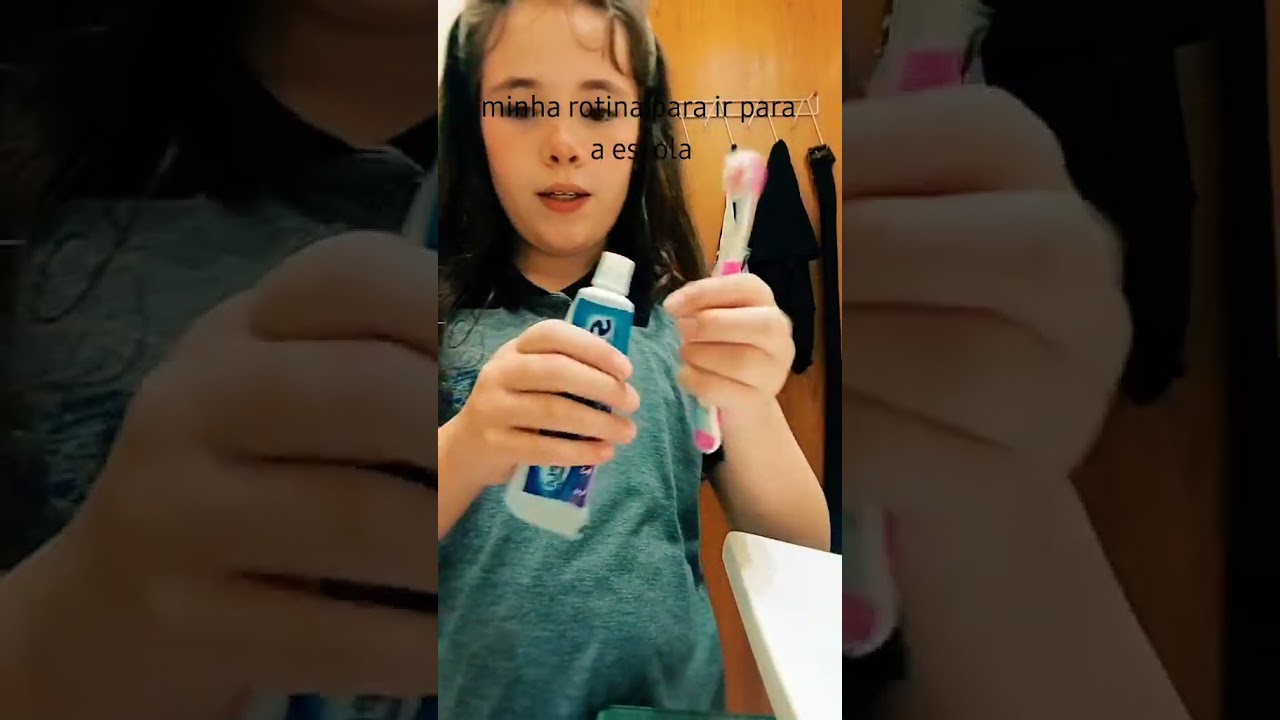 minha rotina para ir para a escola #videoshort