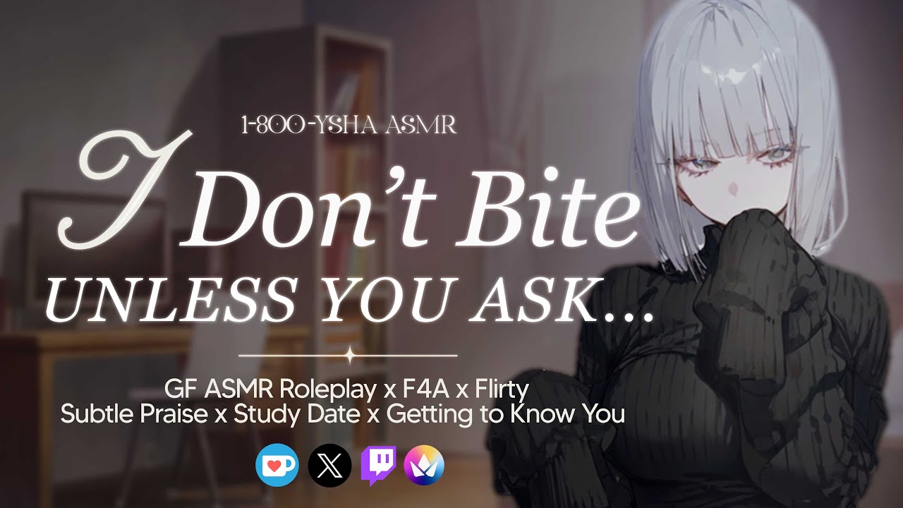 [ASMR] Your Pushy Goth Classmate Forces You on a Study Date PT. I [Teasing] [Flirting]