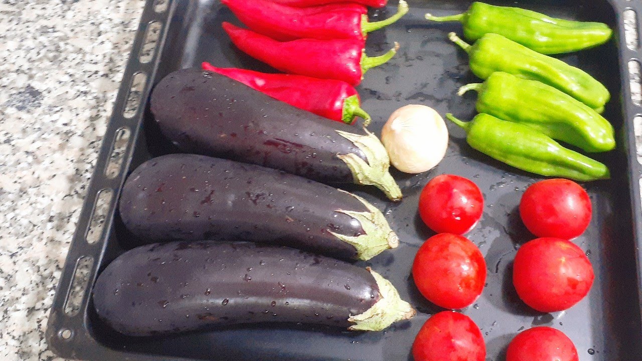 ⭕ FIRINDA KÖZLENMİŞ SALATA TARİFİ PÖF NOKTALARIYLA 🍆PATLICAN VE SEBZELİ  BU LEZET KAÇINMAZ NASIL YA
