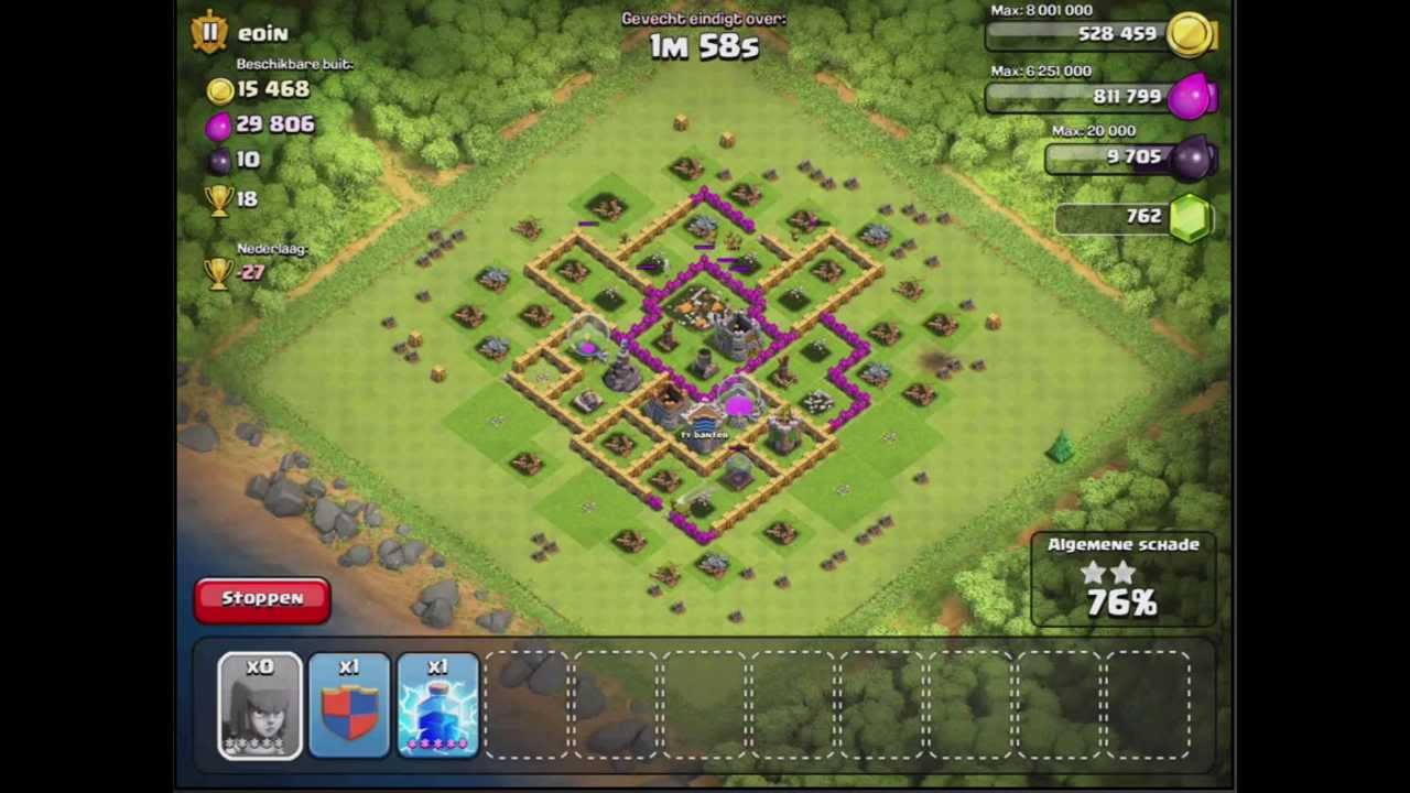 Clash of Clans - Mass Attack With 200 Archers!