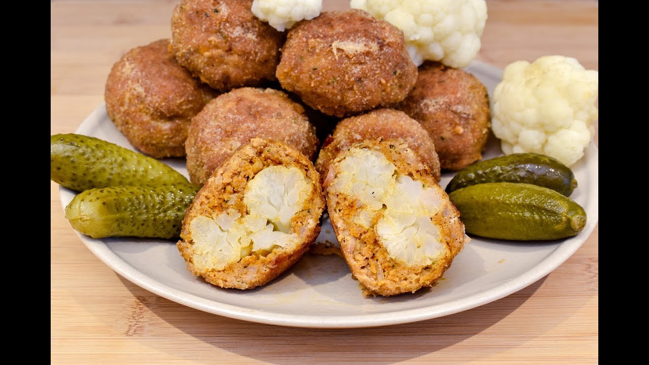 Karfiollal töltött fasírtgolyó recept / Anzsy konyhája
