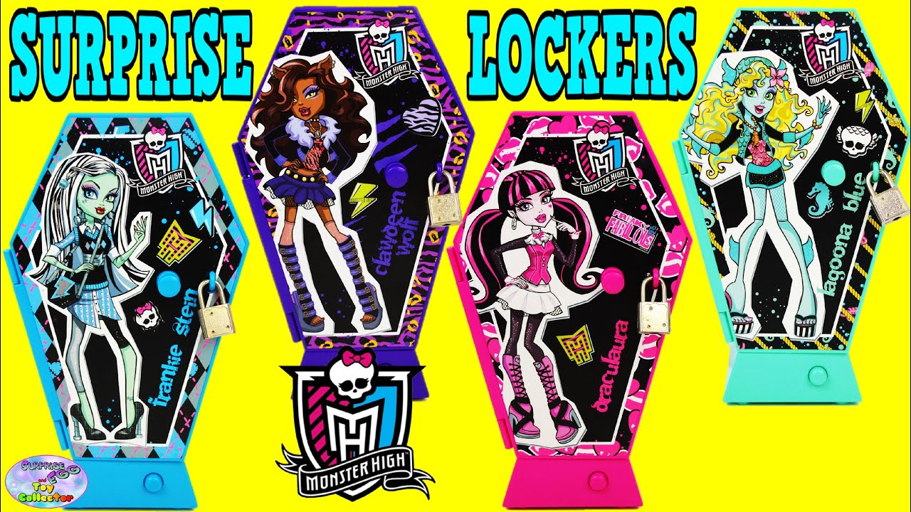 Monster High Surprise Lockers Compilation Episode Surprise Egg and Toy Collector SETC