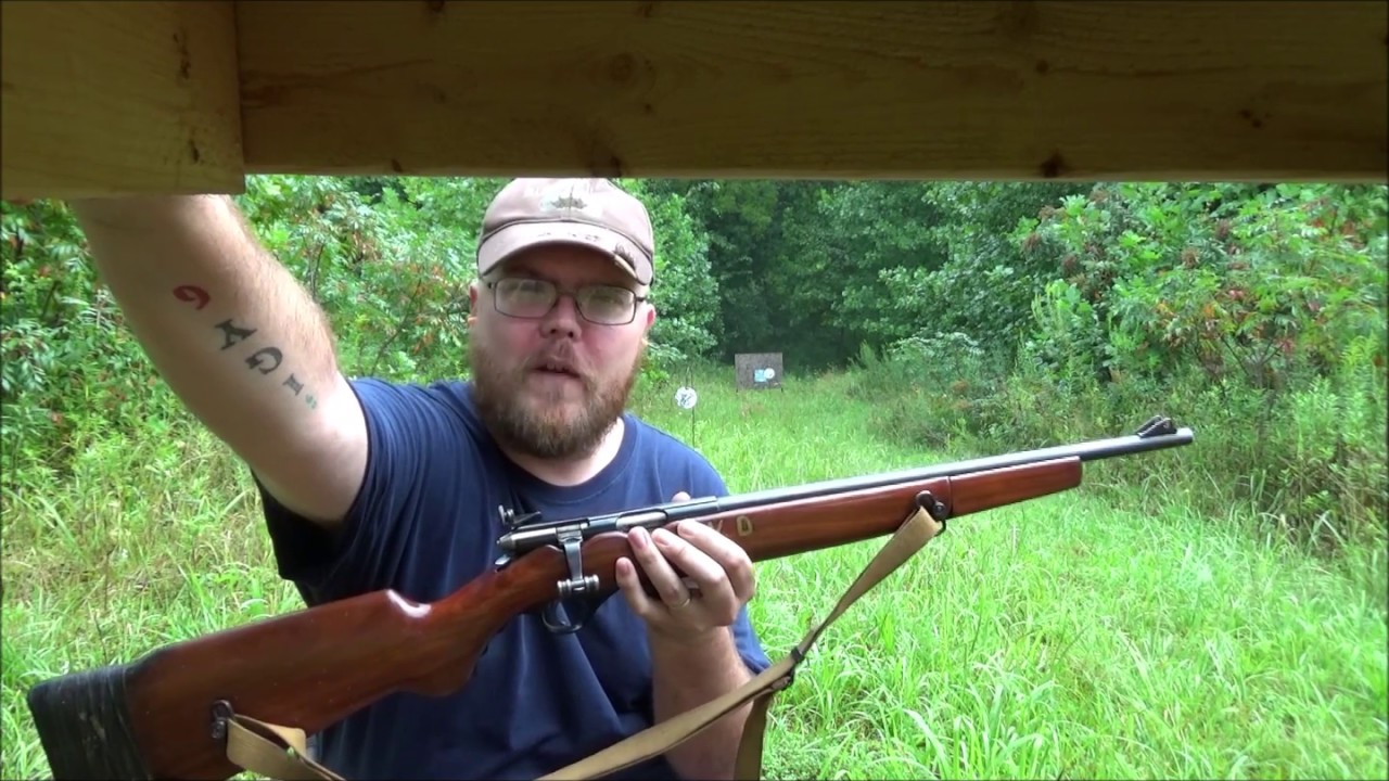 Shooting at the cabin with different guns