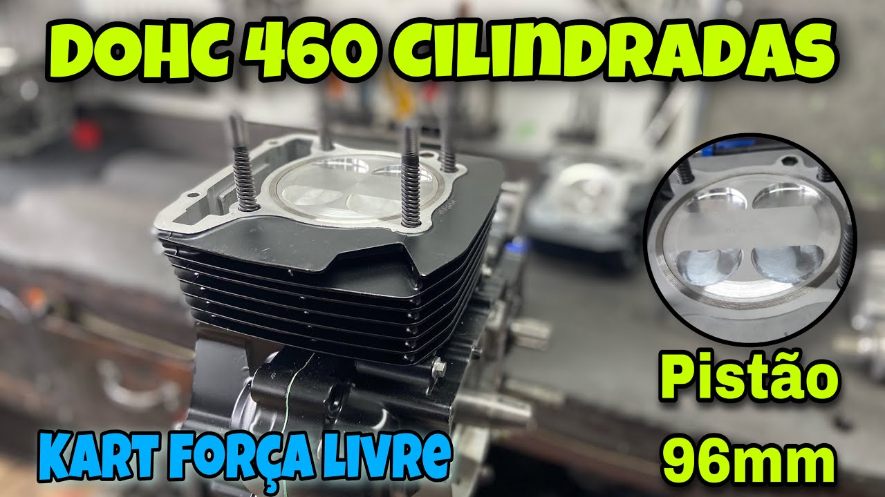 MOTOR 460cc Twister/300 para KART FORÇA LIVRE! Pistão 96mm na TW! Retífica Forte Preparações