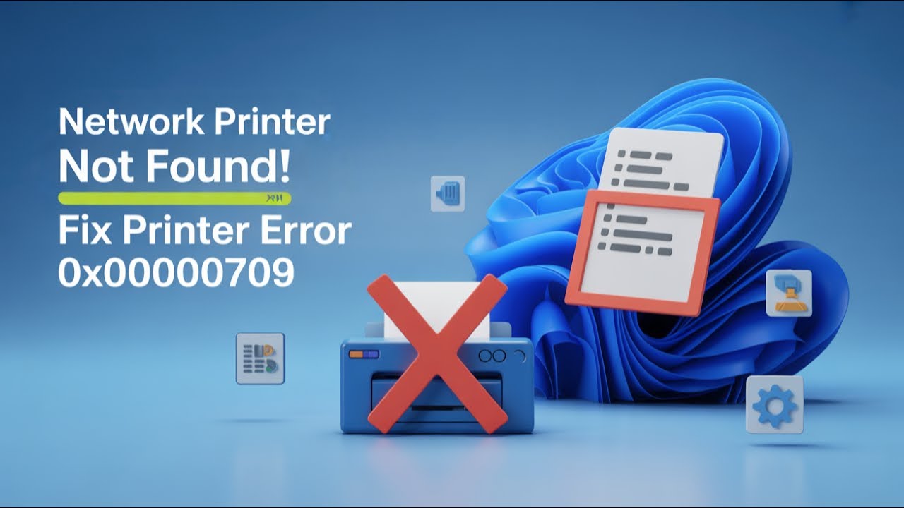 Fix Printer Error 0x00000709: Element Not Found on Windows 10/11 &ndash; Easy Step-by-Step Guide!