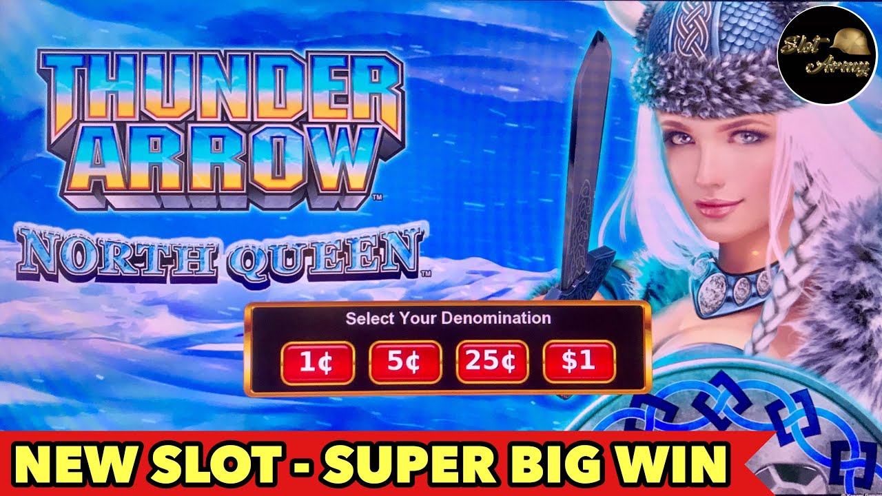 ⭐️THUNDER ARROW SUPER BIG WIN⭐️ NEW KONAMI SLOT FIRST TRY BONUS & FREE GAME FEATURES SLOT MACHINE