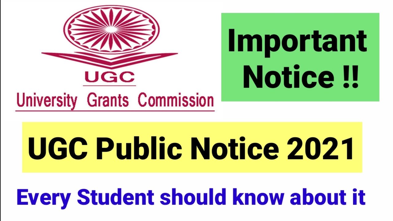 UGC Public Notice 2021 | Important Notice ..Everyone should know | Explained by UGC NET MENTOR