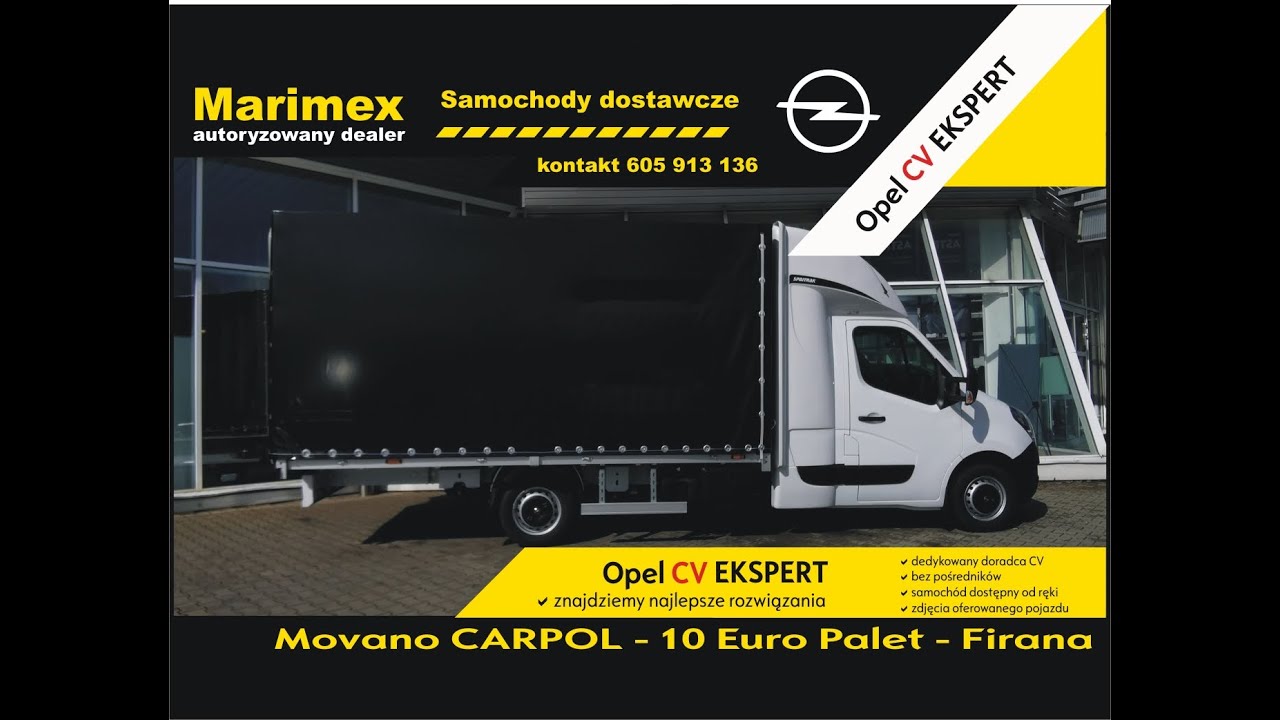 Opel Movano Zabudowa Międzynarodowa CARPOL - Spojtrak  kontakt Dariusz T. tel. 605 913 136