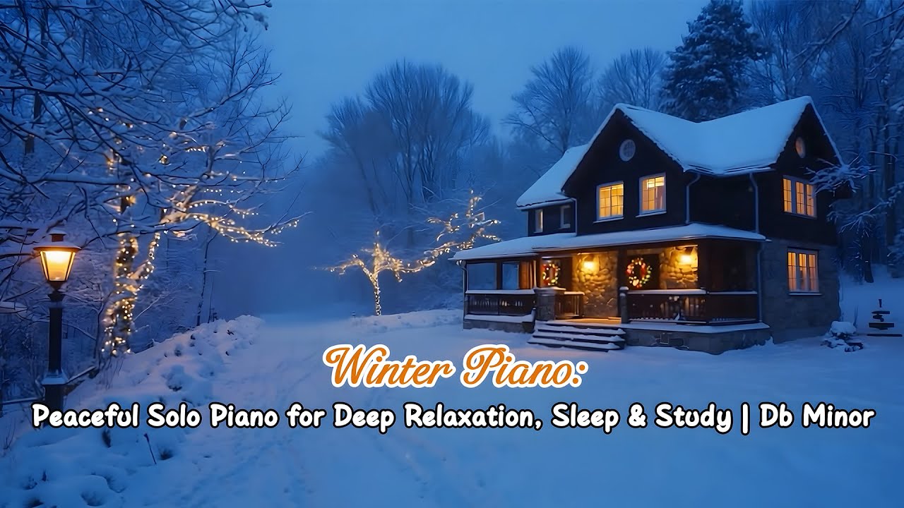 Winter Piano: Peaceful Solo Piano for Deep Relaxation, Sleep & Study | Db Minor