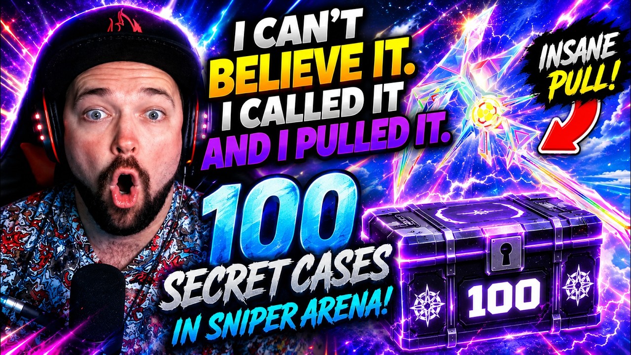 САМОЕ БЕЗУМНОЕ ОТКРЫТИЕ 100 СЕКРЕТНЫХ КЕЙСОВ, КОТОРОЕ ВЫ ОБЯЗАНЫ УВИДЕТЬ! Roblox Sniper Arena